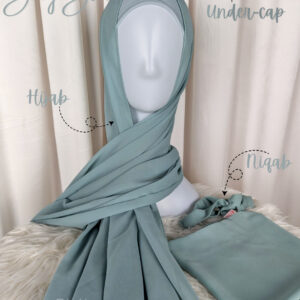 Hijab Niqab Set-Baby Blue