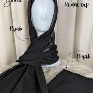 Hijab Niqab Set-Black