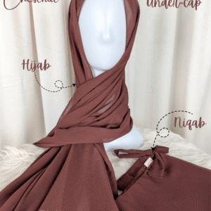Hijab Niqab Set-Chestnut