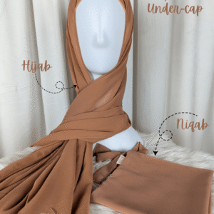 Hijab Niqab Set-Copper