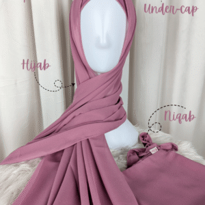 Hijab Niqab Set-Fuchsia