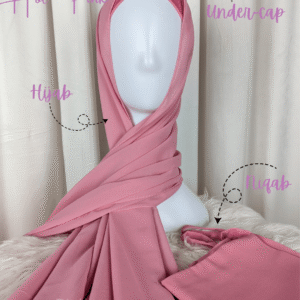 Hijab Niqab Set-Hot Pink
