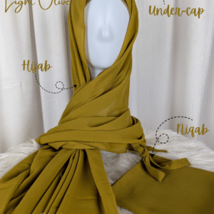 Hijab Niqab Set-Light Olive