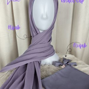 Hijab Niqab Set-Lilac