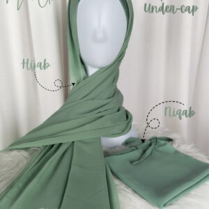 Hijab Niqab Set-Mint Green