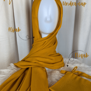 Hijab Niqab Set-Mustard