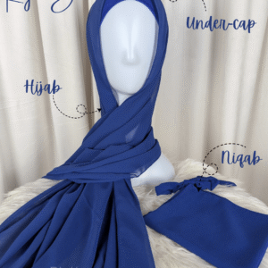 Hijab Niqab Set-Royal Blue