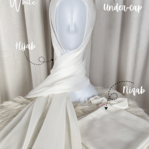 Hijab Niqab Set-White