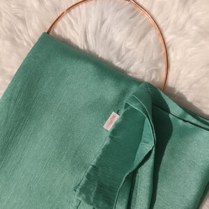 Crinkle Silk Hijab Niqab Set-Mint Green