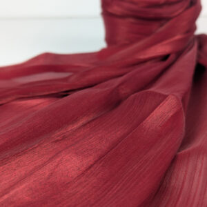 Organza Shimmer Hijab - Blood Red