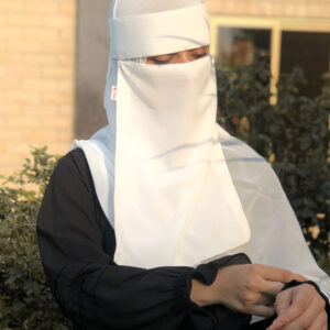 Hard Patti Saudi Niqab - White