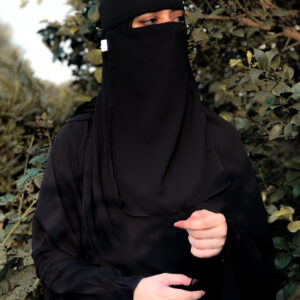 Hard Patti Saudi Niqab Set - Black