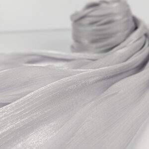 Organza Shimmer Hijab - Silver